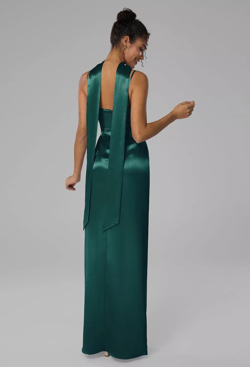 AW Delores Hunter Green  Bridesmaid Dresses